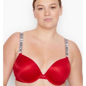 shine strap push-up bra 34c victoria’s secret